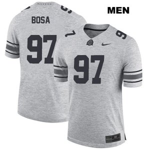 Men's NCAA Ohio State Buckeyes Nick Bosa #97 College Stitched Authentic Nike Gray Football Jersey FU20O88EG